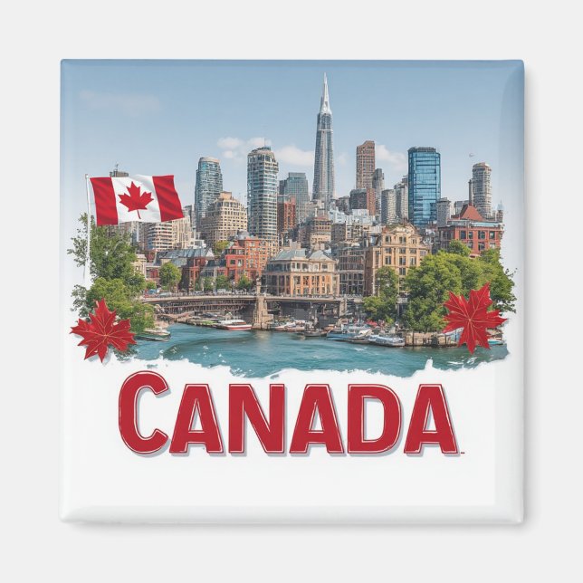 Imã Presente de Férias no Canadá para Colecionadores d (Frente)