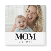 Presente de Foto com Tipografia Preta MOM Estabele