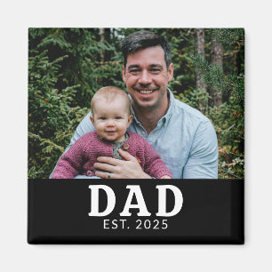 Imã Presente de Foto do Papai Estabelecido