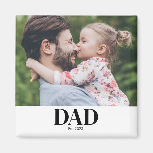 Imã Presente de Foto do Papai Fundado