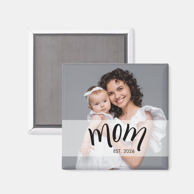 Imã Presente de Foto Estabelecido pela Mãe para Nova M (Front/Back)