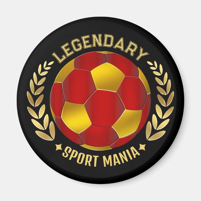 Imã presente de futebol personalizado (Frente)