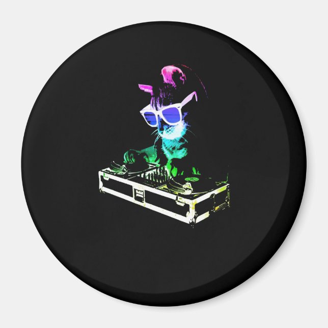 Imã Presente de Gato | Cat DJ Muito Legal (Frente)