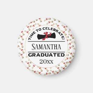 Imã Presente de Graduação Personalizada Hora De Cele