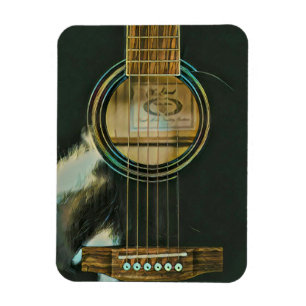 Ímã presente de guitarra clássico para pai