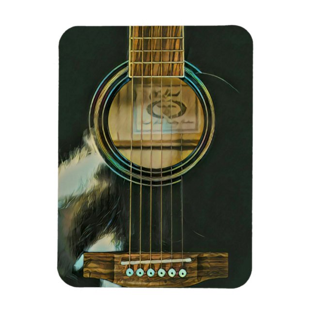 Ímã presente de guitarra clássico para pai (Vertical)