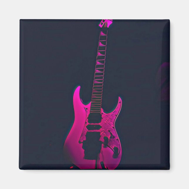 Imã Presente de guitarrista acústico (Frente)