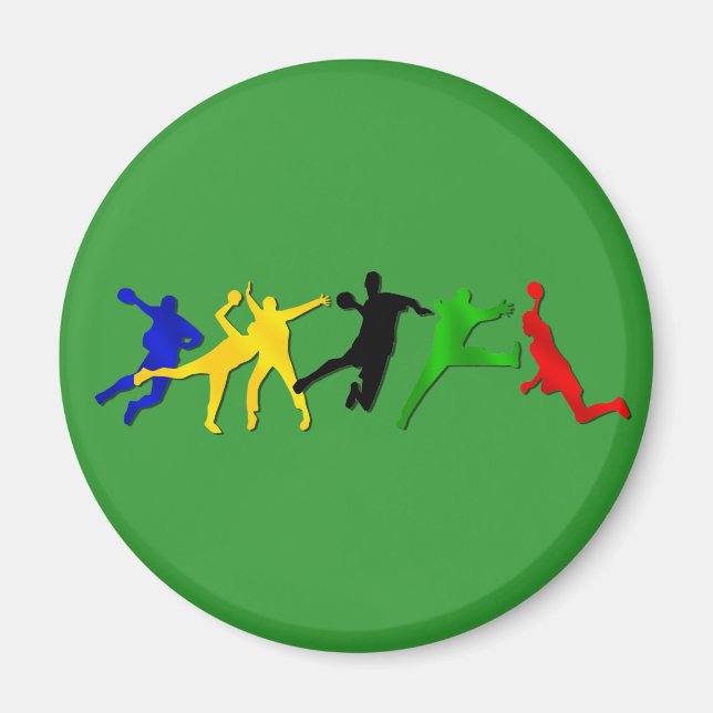Imã Presente de handebol para jogadores de handebol e  (Frente)