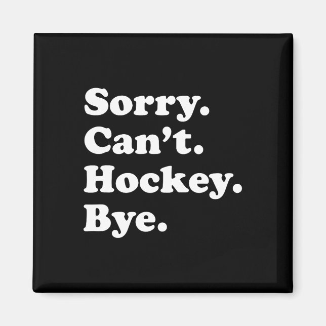 Imã Presente de Hóquei Divertido para Homens Meninos o (Frente)