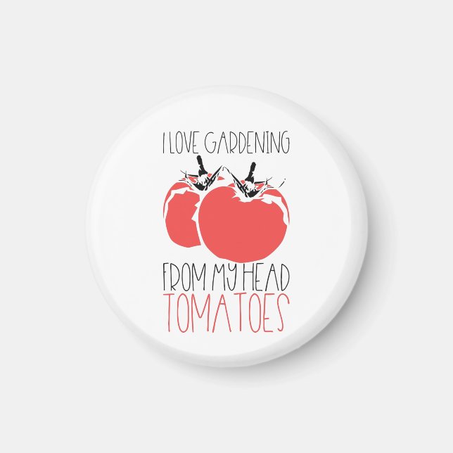 Imã Presente de jardinagem de tomate (Frente)