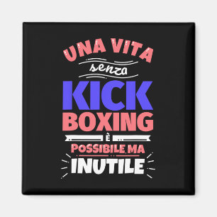 Imã Presente de Kickboxing Engraçado Esportes Atlético