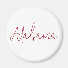 Imã Presente de Lembrança de Viagem do Alabama