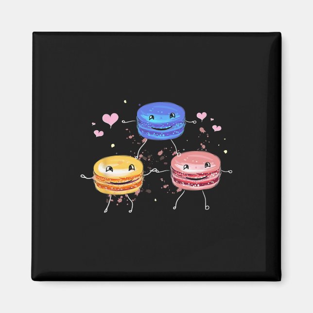 Imã Presente de Macaroon de Cheerleading Fofa e Delici (Frente)