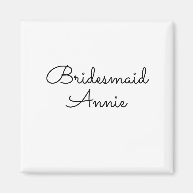 Imã presente de madrinha de casamento simples minimali (Frente)