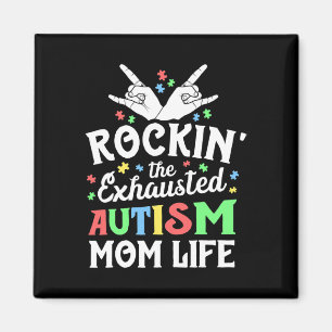 Imã Presente de Mãe Autista Balançando A Vida Cansada 