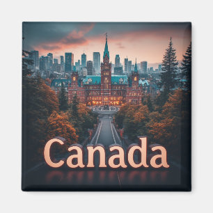 Imã Presente de Marco de Viagem no Canadá para Explora