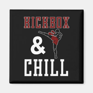 Imã Presente de Meme de Citação de Kickbox e Kickboxin