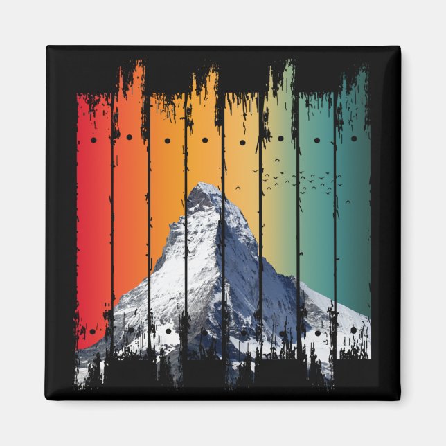 IMÃ PRESENTE DE MONTANHA DE NEVE VINTAGE (Frente)