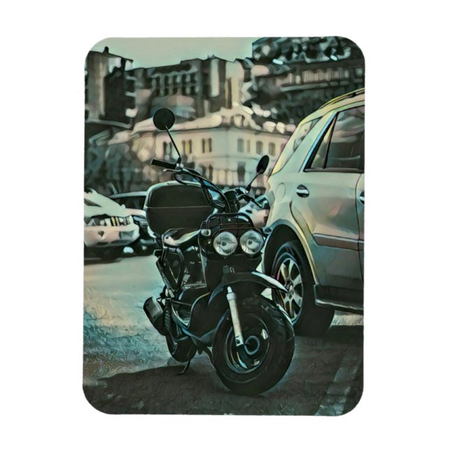 Ímã Presente de motocicleta Vintage (Vertical)