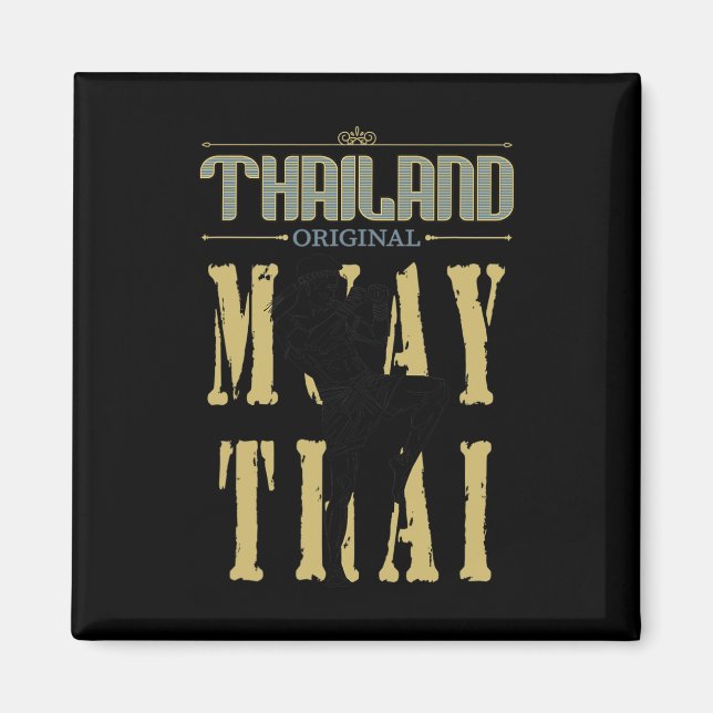 Imã Presente de Muay Thai Kickboxing Original da Tailâ (Frente)