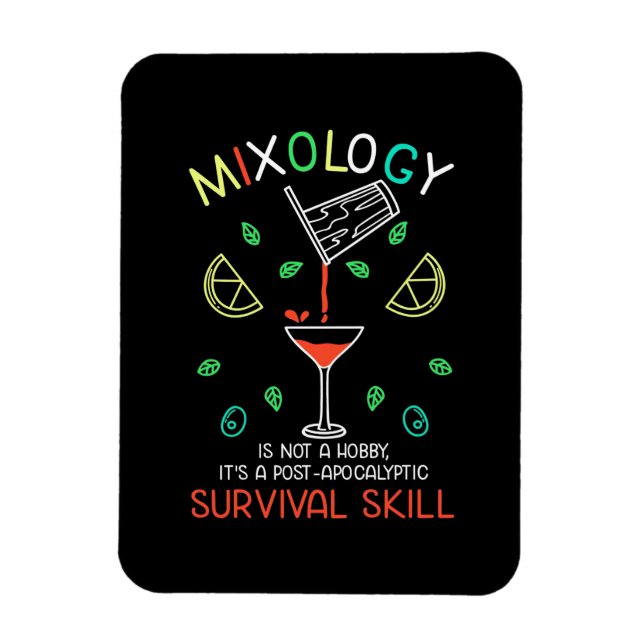 Ímã Presente de Natal | Barman Mixologista (Vertical)