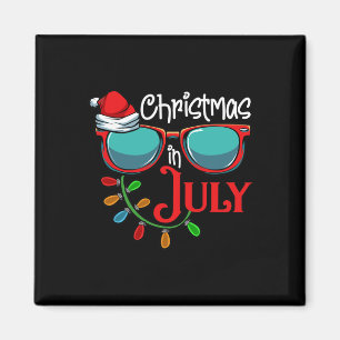 Imã Presente De Natal Em Julho Óculos De Sol De Chapéu