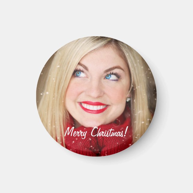 Imã Presente de Natal Personalizado - (Frente)
