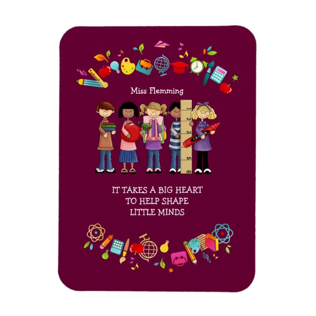 Ímã Presente de Nome Personalizado de Apreciação do Pr (Vertical)