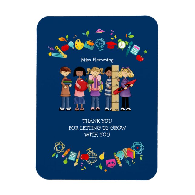 Ímã Presente de Nome Personalizado de Apreciação do Pr (Vertical)