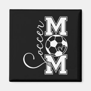 Imã Presente de Orgulho de Mãe de Futebol Antigo para