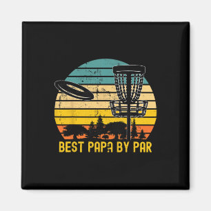 Imã Presente de Papai de Disco Golf Antigo - Melhor Pa