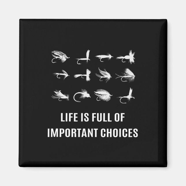 Imã Presente de pescador de pesca com isca artificial (Frente)