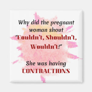 Imã Presente de Piada Grávida para Piada de Professor