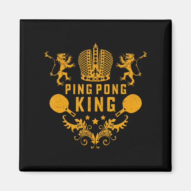 Imã Presente De Pino De Pino De Diversão Da mesa Tênis (Frente)