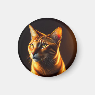 Imã Presente de pintura de rosto de gato bonito