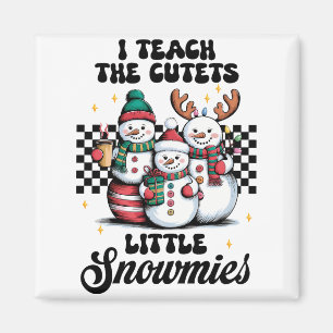 Imã Presente de Professor Eu Ensino os Pequenos Snow