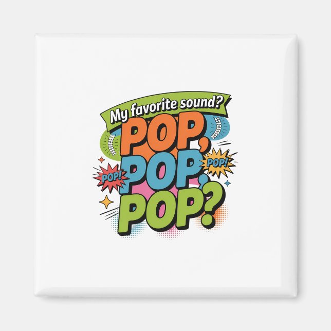 Imã Presente de som engraçado do Chiropractor Pop (Frente)