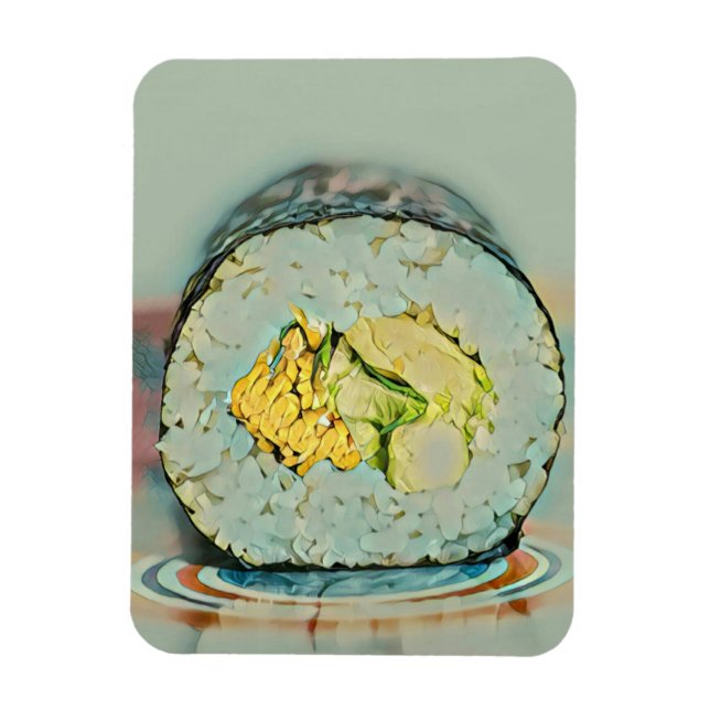 Ímã Presente de sushi para amantes de comida (Vertical)