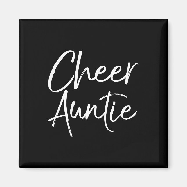 Imã Presente de Tia de Família de Cheerleader Combinan (Frente)