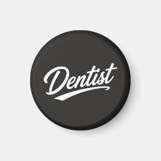 Imã Presente de Tipografia de Roteiro de Dentista