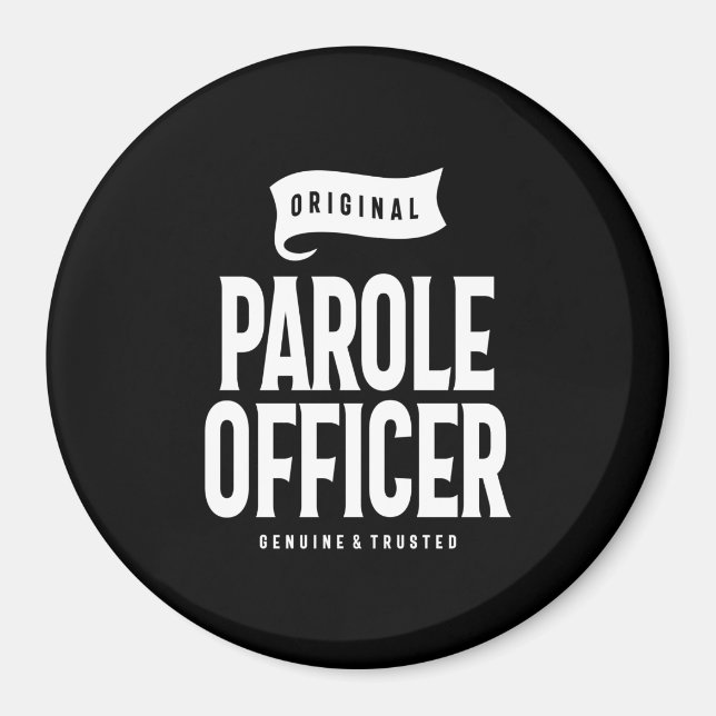Imã Presente de Título de Cargo do Oficial de Parócito (Frente)