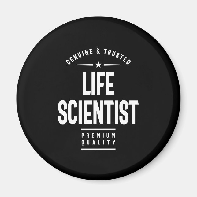 Imã Presente de Título de Trabalho de Cientista da Vid (Frente)