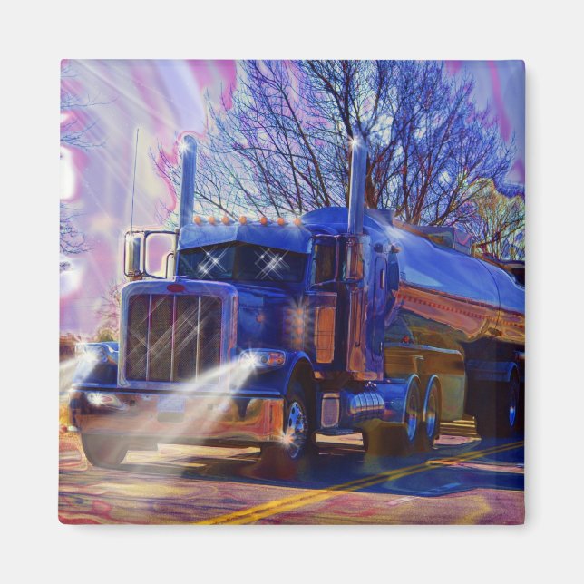 Imã Presente de transporte pesado de caminhões-cistern (Frente)