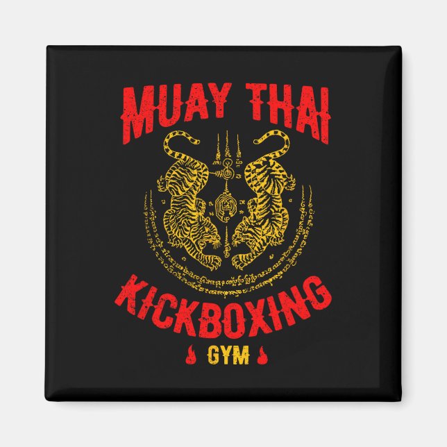 Imã Presente de Treinamento de Muay Thai Kickboxing Gy (Frente)