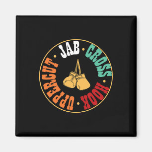 Imã Presente de Treino de Kickboxing de Boxeador Jab C