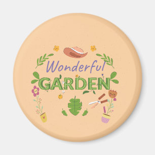 Imã Presente de vegetação engraçada para jardineiras f