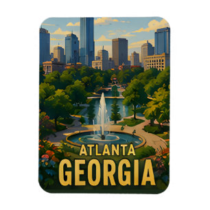 Ímã Presente de Viagem Atlanta Geórgia
