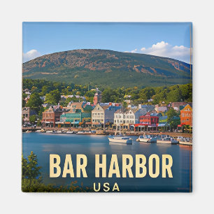 Imã Presente de viagem Bar Harbor Maine Acadia