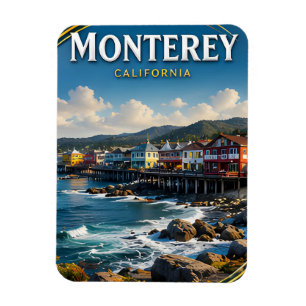 Ímã Presente de viagem costeira Cannery Row de Montere