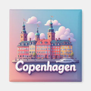 Imã Presente de Viagem de Copenhague Dinamarca